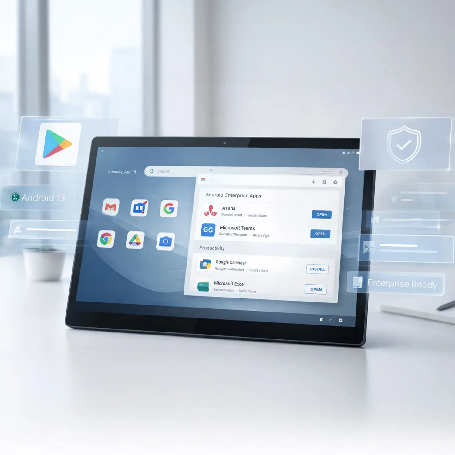 MegaPAD 1564 Pro 3 Android 13 Tablet mit Google Play Store für Business-Apps