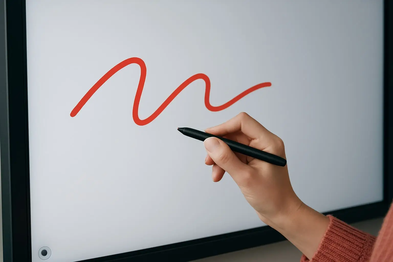 Interaktives Konferenzdisplay mit präziser Touch-Eingabe und Stiftfunktion