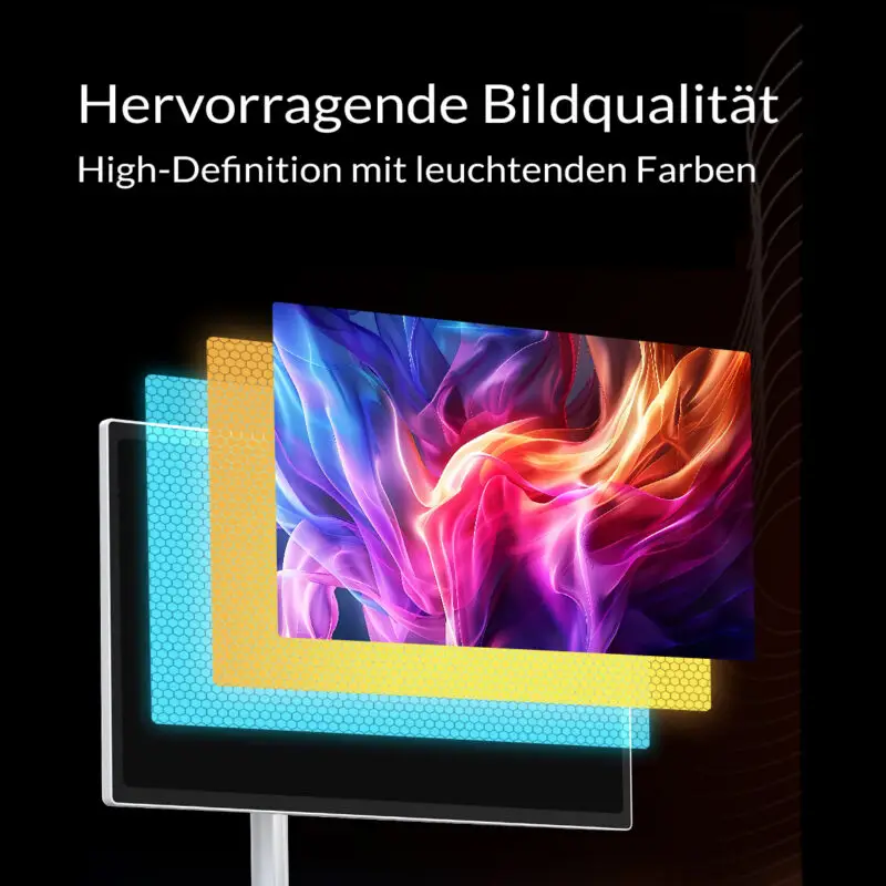 Smart Kiosk Display 27 IPS Display mit hoher Farbqualität