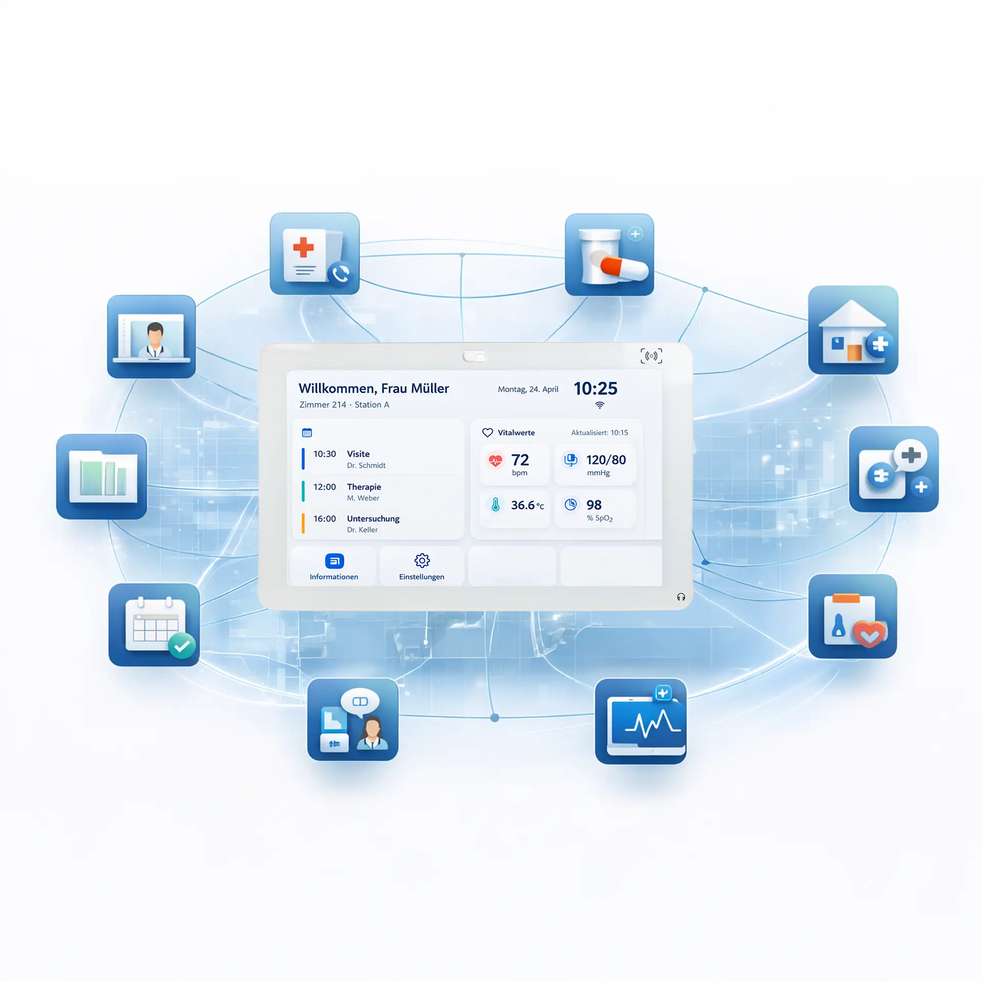 MegaPAD Medline 1854 Android Medical Tablet für flexible Gesundheitslösungen