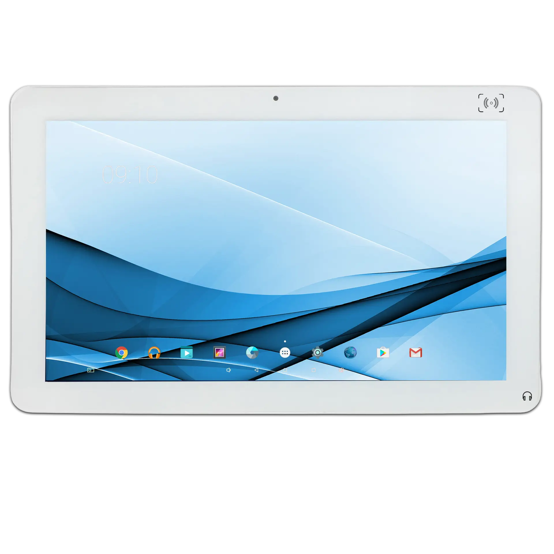 MegaPAD Medline 1854 Medical Tablet mit Android Oberfläche und weißem Rahmen