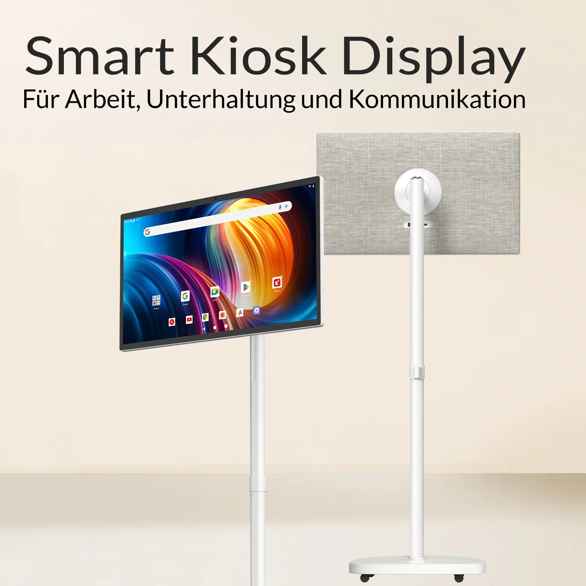 Smart Kiosk Display 27 Zoll mit Touchscreen für Self-Service und digitale Kommunikation