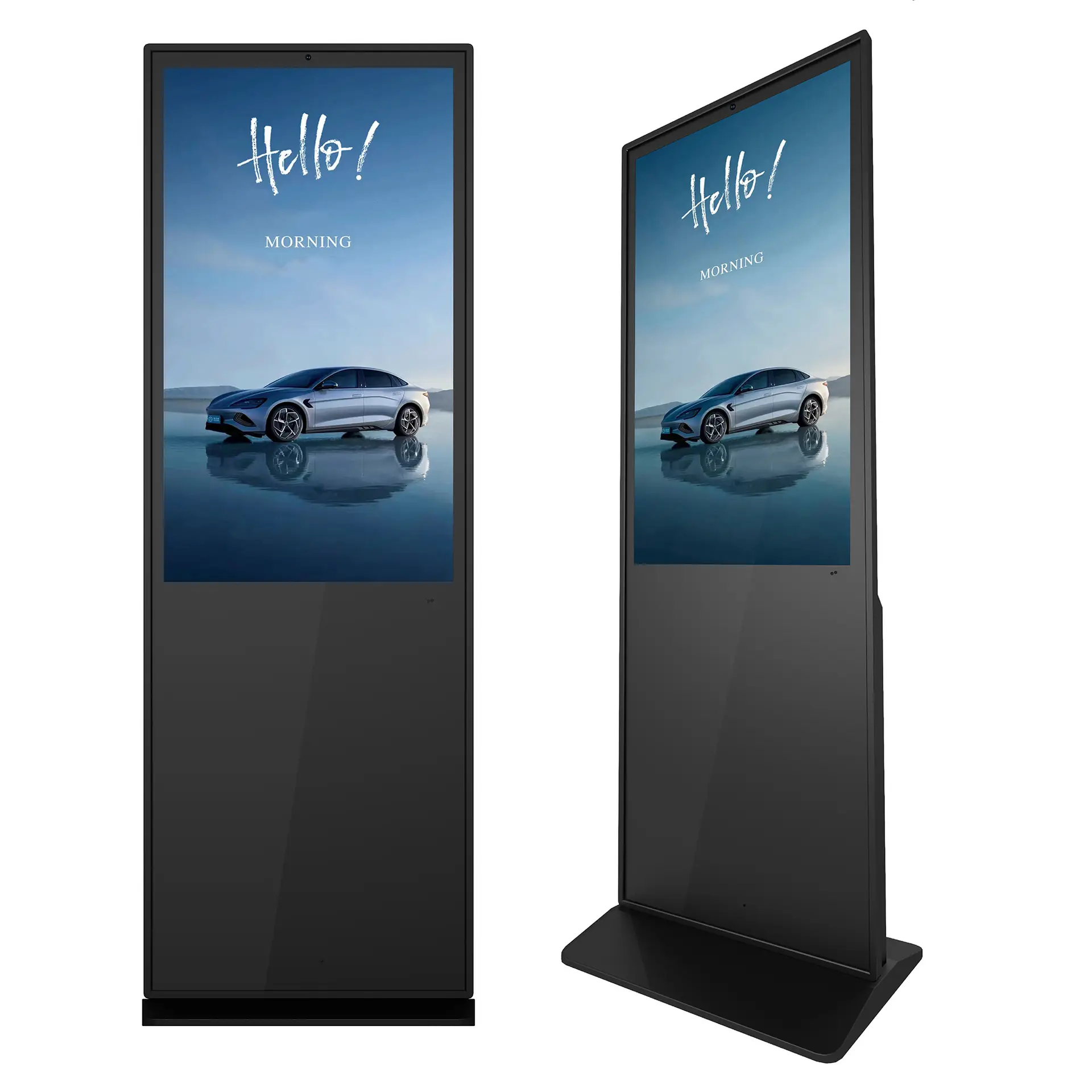 Digital Signage Display 43 Zoll im Hochformat für Information, Wayfinding und Werbung